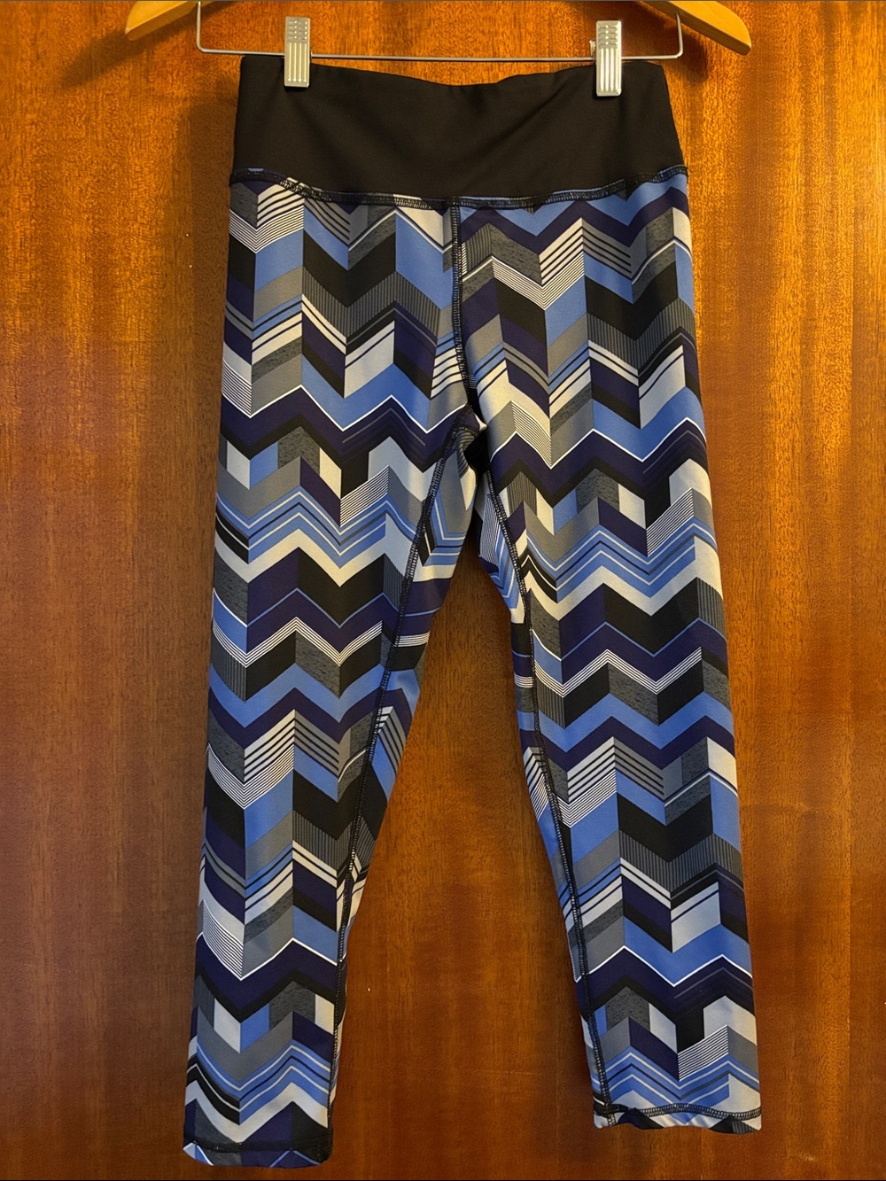 RBX 7/8 Blue Chevron Leggings